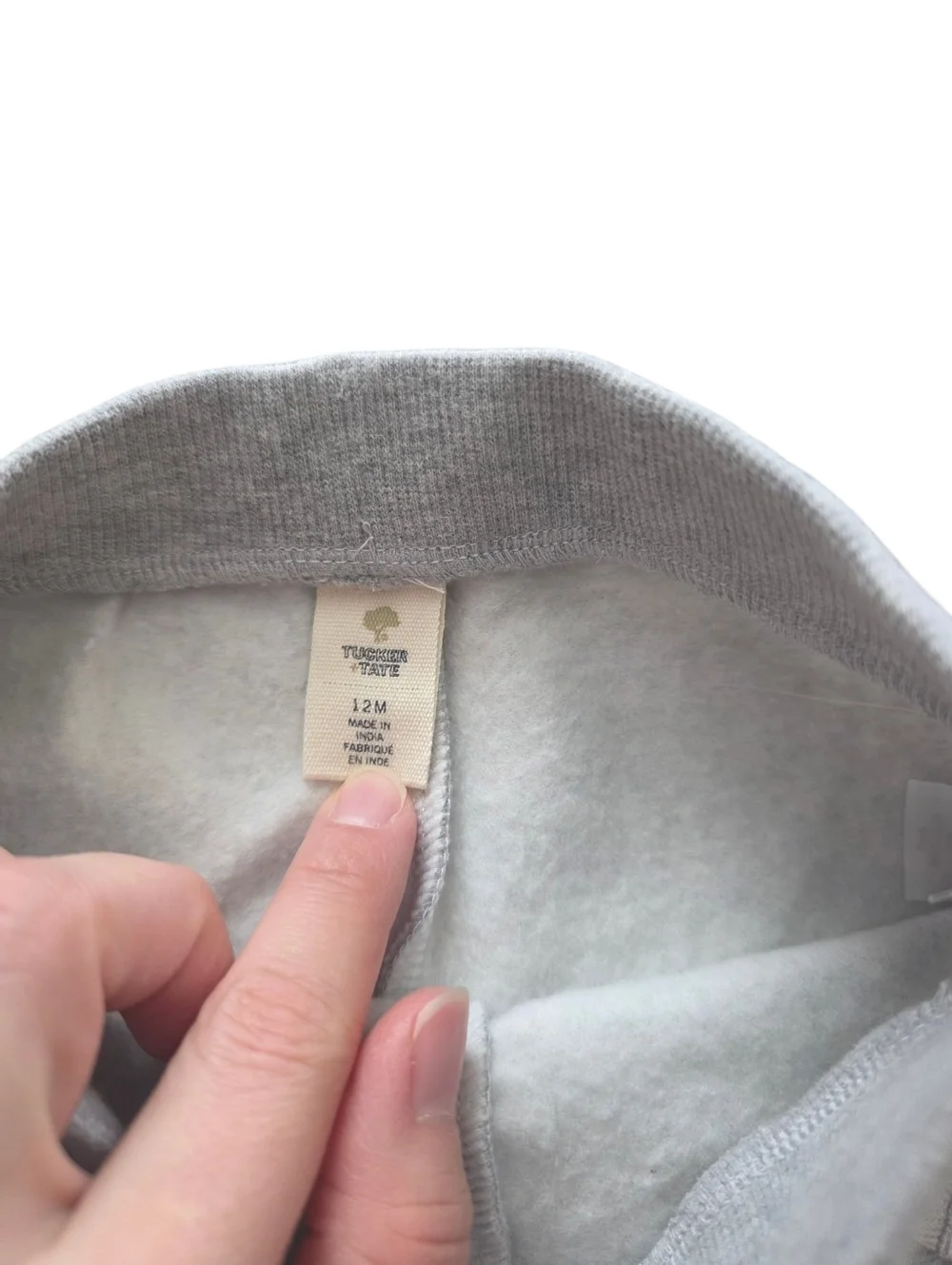 Tucker + Tate Light Grey Drawstring Joggers 12 Months